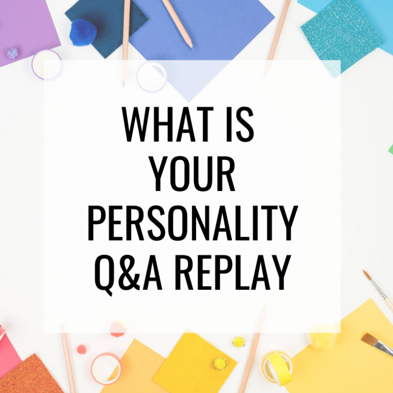 what is your personality q&a replay